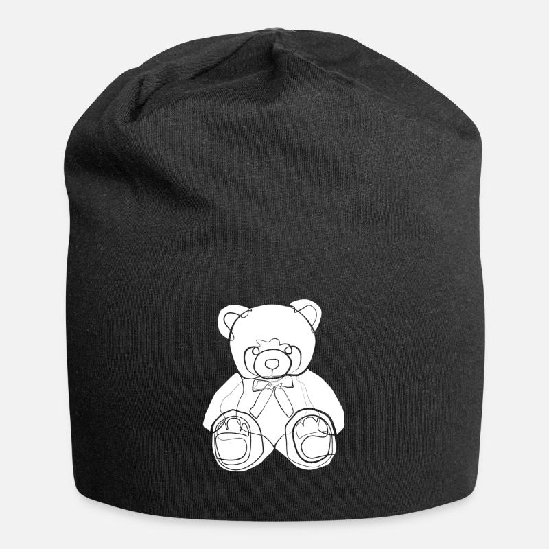 Teddybär Teddy - Bonnet en jersey - noir