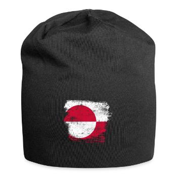 Greenland Flag - Jersey Beanie - black - Front
