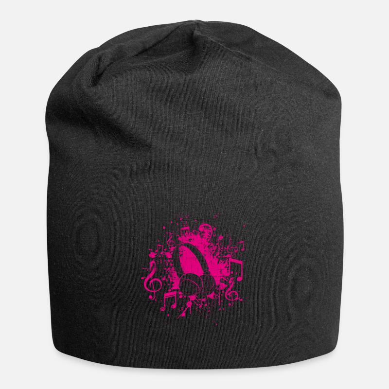 Musique - Bonnet en jersey - noir