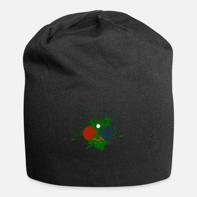 Tischtennis - Jersey-Beanie - Schwarz