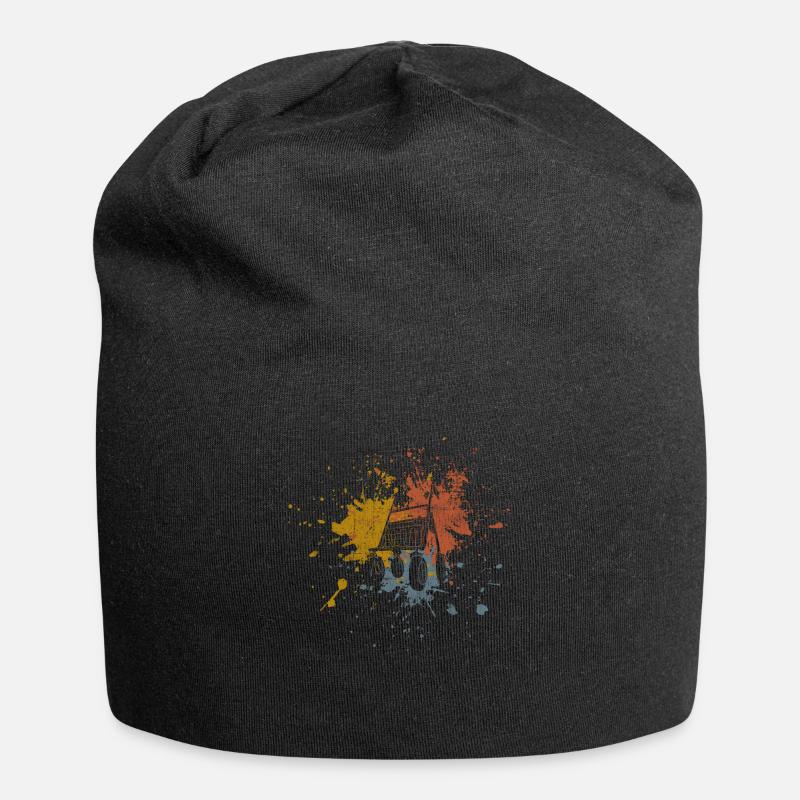 Rentner Rollator - Jersey-Beanie - Schwarz
