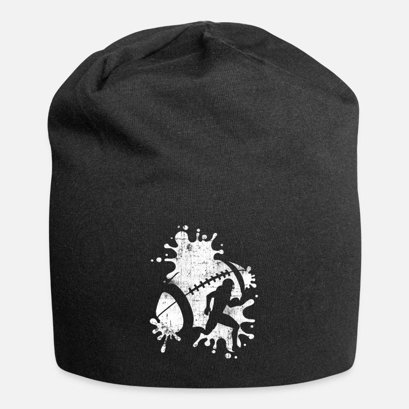 Rugby - Bonnet en jersey - noir