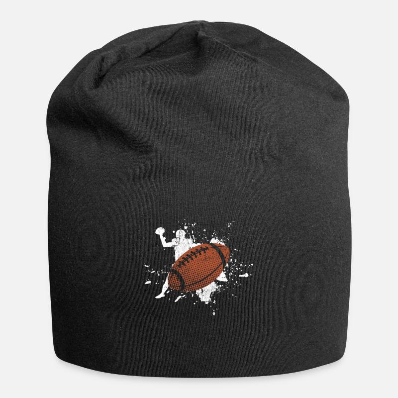 Rugby - Bonnet en jersey - noir