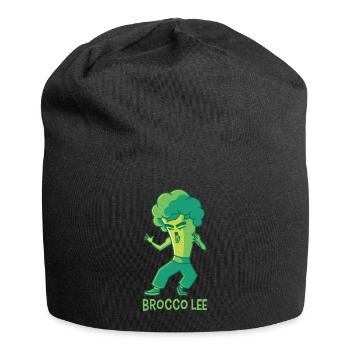 Brocco Lee, brokkoli kampfsport vegan gemüse - Jersey-Beanie - Schwarz - Vorne