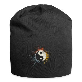 Musique de méditation Yin Yang - Bonnet en jersey - noir - Devant