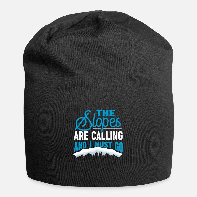 Ski - Jersey-Beanie - Schwarz