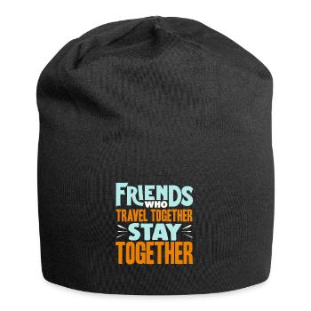 Friends Travel Travel Buddy - Jersey Beanie - black - Front