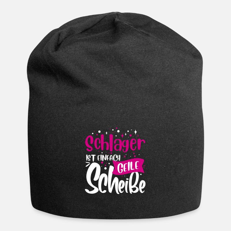 Schlager Konzert - Jersey-Beanie - Schwarz