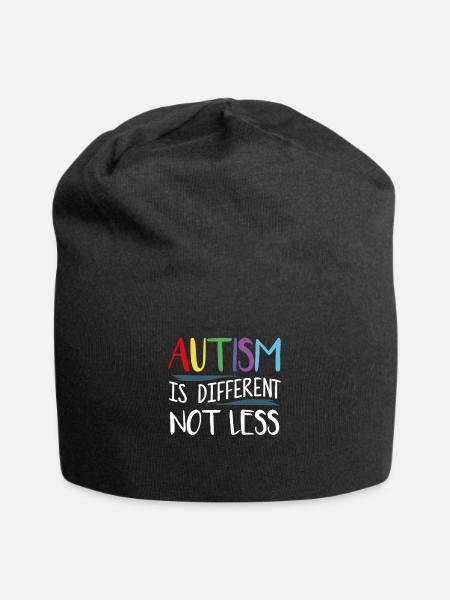 Autismus ist anderes. Nicht weniger. - Jersey-Beanie - Schwarz