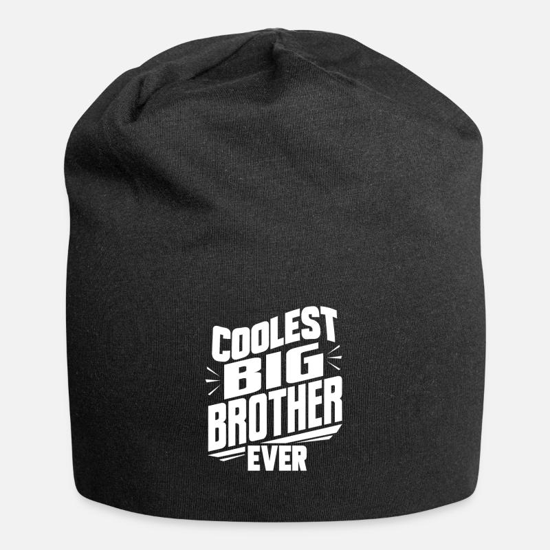 Großer Bruder - Jersey-Beanie - Schwarz