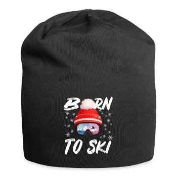 Born to ski - Jersey Beanie - black - Front