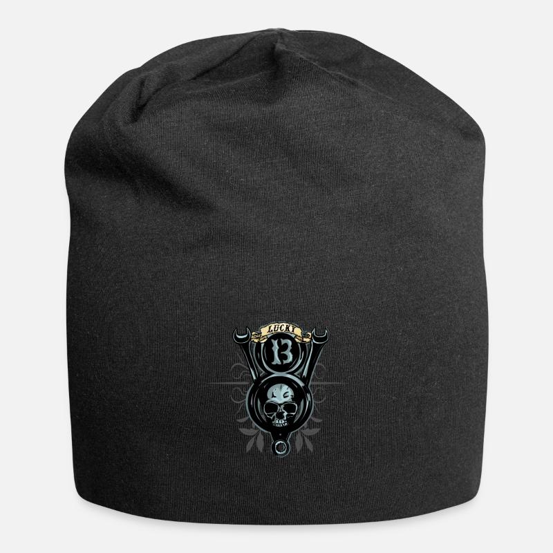 V8 Power Lucky 13 - Bonnet en jersey - noir