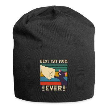 Meilleur chat maman jamais - Bonnet en jersey - noir - Devant