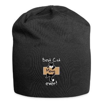 Meilleur chat maman jamais - Bonnet en jersey - noir - Devant
