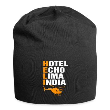 Helicopter Pilot Gift I Helicopter Helicopter - Jersey Beanie - black - Front