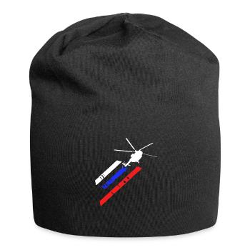 Helicopter pilot gift I helicopter helicopter - Jersey Beanie - black - Front