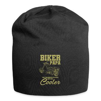 Biker papa wie ein normaler papa nur viel Cooler - Jersey-Beanie - Schwarz - Vorne