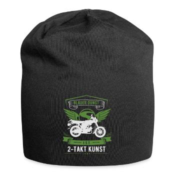 Blauer Dunst ist 2 Takt Kunst, Moped S51, Ost Mofa - Jersey-Beanie - Schwarz - Vorne