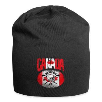 Hockey sur glace Canada - Bonnet en jersey - noir - Devant