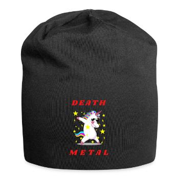 Funny Heavy Metal Unicorn For Women - Jersey Beanie - black - Front