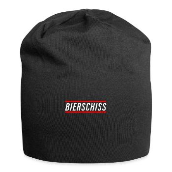 Bierschiss Sprüche Saufen Säufer Mallorca Geschenk - Jersey-Beanie - Schwarz - Vorne