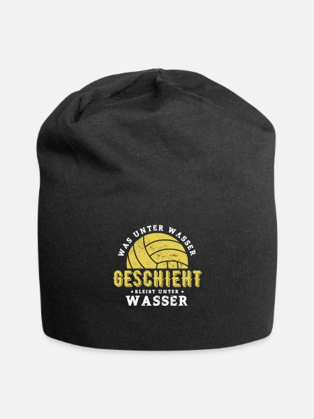 Wasserball - Jersey-Beanie - Schwarz