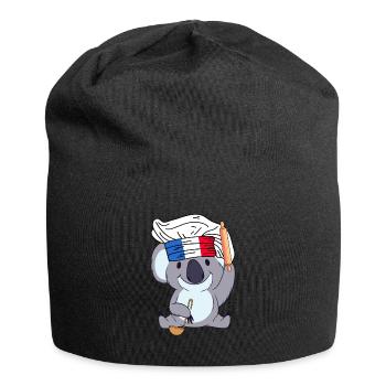 Frankreich Koch Koala Bäcker Paris Cuisine Chef - Jersey-Beanie - Schwarz - Vorne