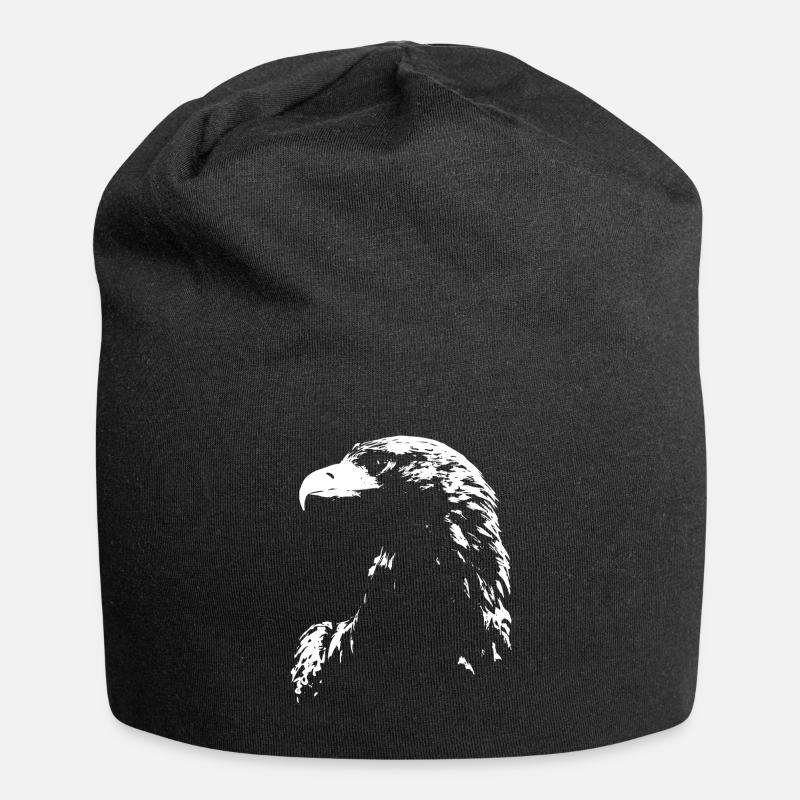 Adler - Jersey-Beanie - Schwarz
