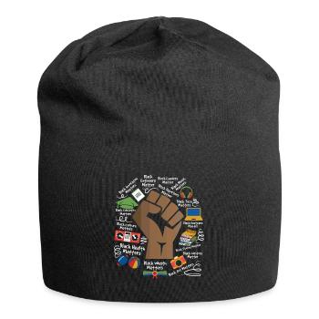 T-shirt noir Power Black History Month Fist - Bonnet en jersey - noir - Devant