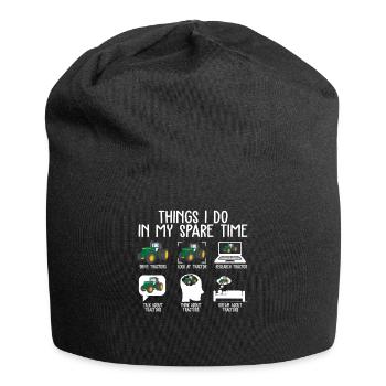 Things I Do In My Spare Time Tractors T Shirt - Bonnet en jersey - noir - Devant