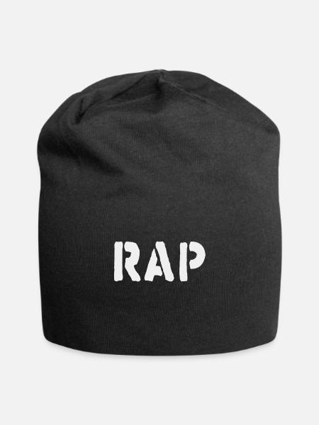 Beats und Reime: Rap Musik - Jersey-Beanie - Schwarz