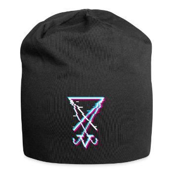 Sigil of Lucifer Aesthetic Goth Satanist Gift - Jersey Beanie - black - Front