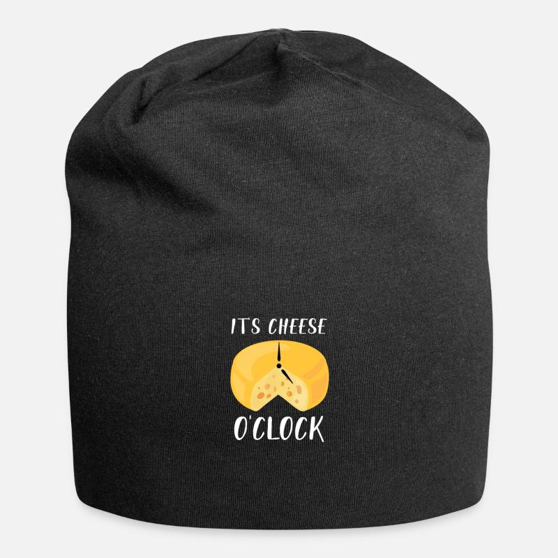 Plateau de fromages Fromages Fromages laitiers - Bonnet en jersey - noir