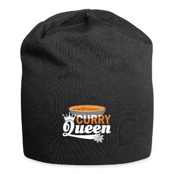 Curry Queen Indian Food India Rice - Jersey Beanie - black - Front