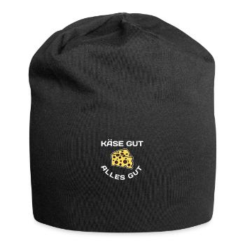 Käse Käseplatte Käsesorten Käserei - Jersey-Beanie - Schwarz - Vorne