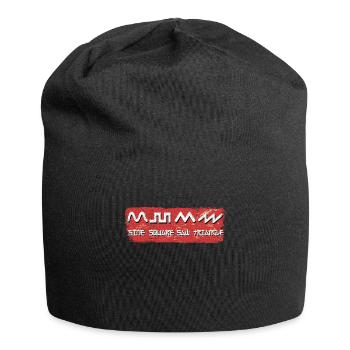 Analog Retro Synthesizer Envelope Waveforms Synths - Jersey Beanie - black - Front