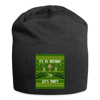Jésus a un cadeau drôle d'anniversaire - Bonnet en jersey - noir - Devant
