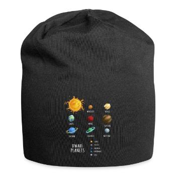 Dwarf Planets, dwarf planets in the solar system - Jersey Beanie - black - Front