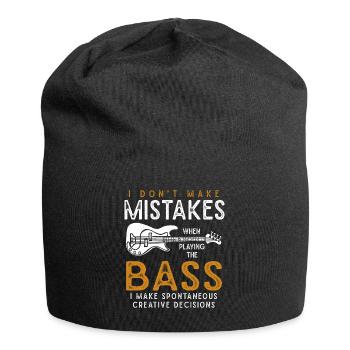 Idée cadeau bassiste bassiste bassiste - Bonnet en jersey - noir - Devant
