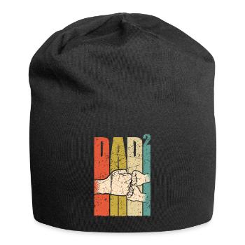 Papa jumeaux père de jumeaux papa 2021 - Bonnet en jersey - noir - Devant