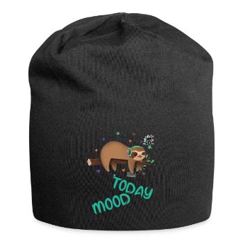 Lazy day,sloth day,relaxing day,sleepy day. - Jersey Beanie - black - Front