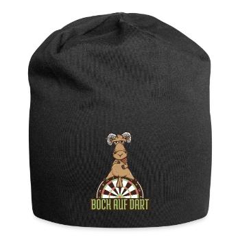 Darten Dartspieler Bock auf Dart Dartspieler Spiel - Jersey-Beanie - Schwarz - Vorne