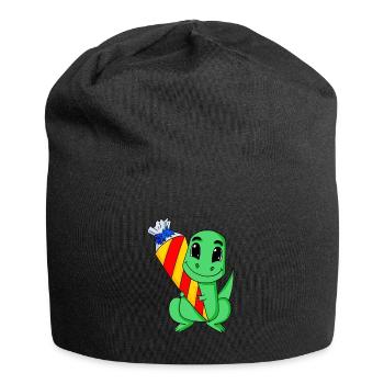 Education dinosaure 1 classe - Bonnet en jersey - noir - Devant