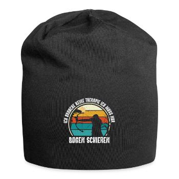 Bogenschießen, Archery, Langbogen, Compound - Jersey-Beanie - Schwarz - Vorne