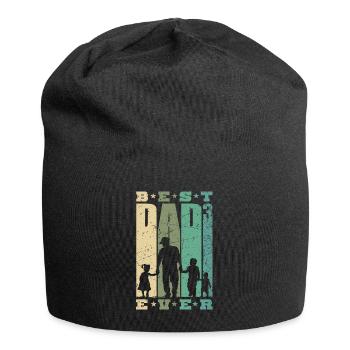 Best Dad Ever Father 3 Kids Triple Dad - Jersey Beanie - black - Front