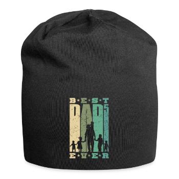 Best Dad Ever father with 5 children five-time dad - Jersey Beanie - black - Front