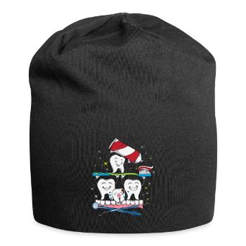 Dentiste dentiste Dentistes Brossez les dents Dentifrice - Bonnet en jersey - noir - Devant