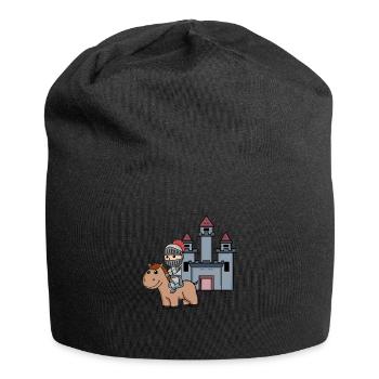 Mittelalter Ritter Burg Krieger - Jersey-Beanie - Schwarz - Vorne