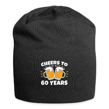 Geschenk 60. Geburtstag - Sechzigster 60 Jahre Alt - Jersey-Beanie - Schwarz - Vorne