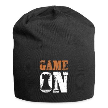 Spiel Schach Spieler - Jersey-Beanie - Schwarz - Vorne